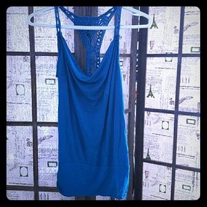 🌻Charlotte Russe Crochet Back Tank Top